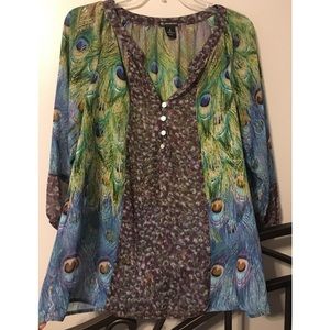 Peacock Blouse